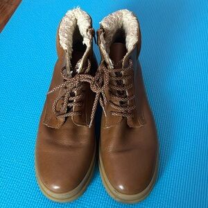 Zara Lace Up Wool Ankle Boots Size 40